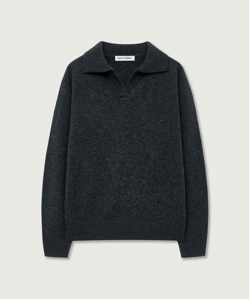 THEKNITCOMPANY (W) Трикотажный свитер с воротником из тонкой шерсти, 3 цвета