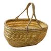 Vegetables Basket Hand Shopping Storage Baskets Garden Hod Fruit Open Bamboo Weaving