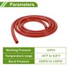 HOPESPANNER 4Ft 5/16" 8mm ID 2mm ThickNe-ss Silicone Vacuum Tube Hose for High Temperature Automotive Vacuum Line 1pcs