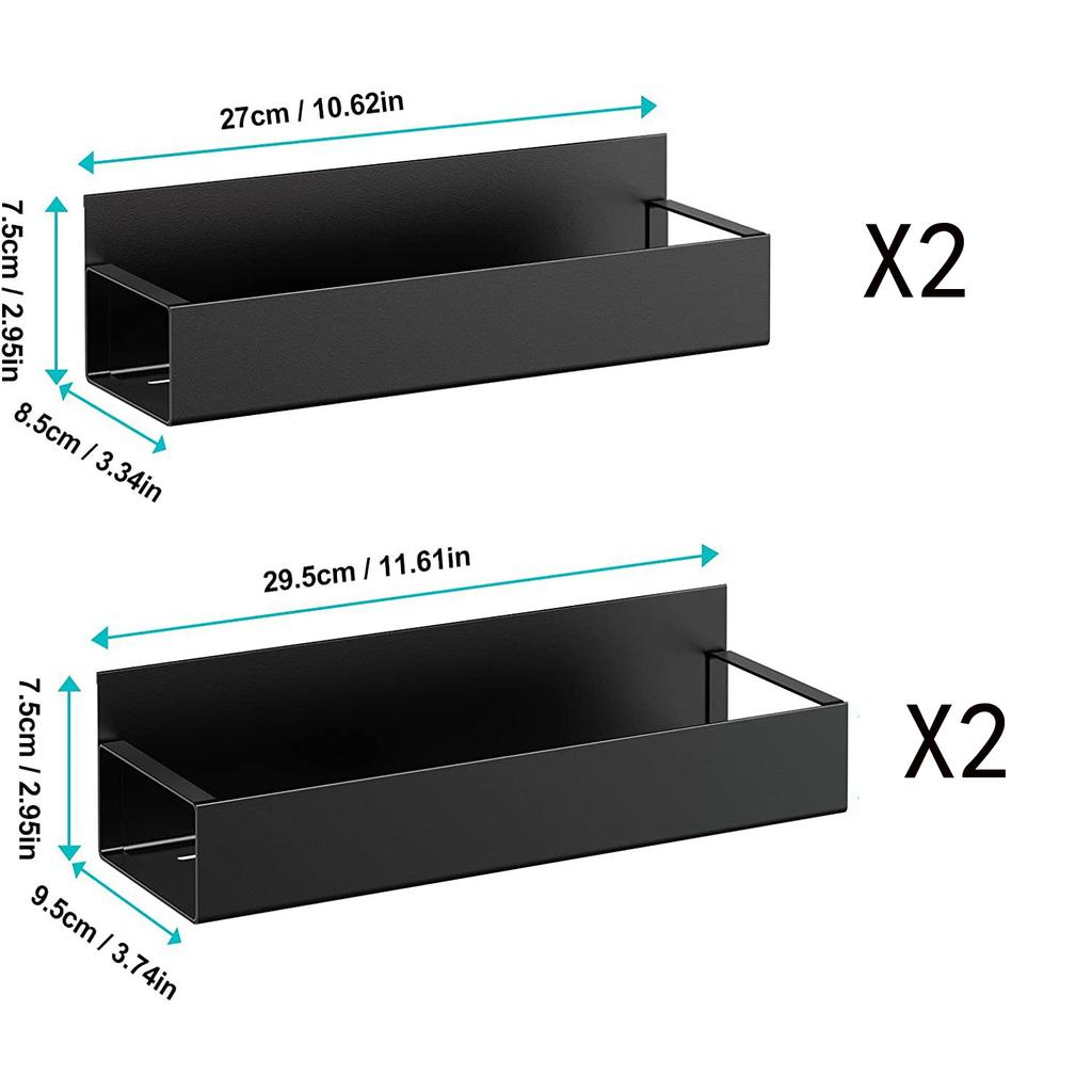 Magnetic refrigerator shelf No punching seasoning rack Refrigerator side hanger Kitchen supplies storage rack Storage