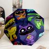Happy smiling Cartoon Characters Umbrella 8-Frame for Travel, camping, Casual Lightweight Portable Umbrella, Essential for every family Holidays Gift