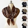 90cm Women Head Scarf Printed Silk Scarves Fashion Female Shawl Wrap  Summer Accessories