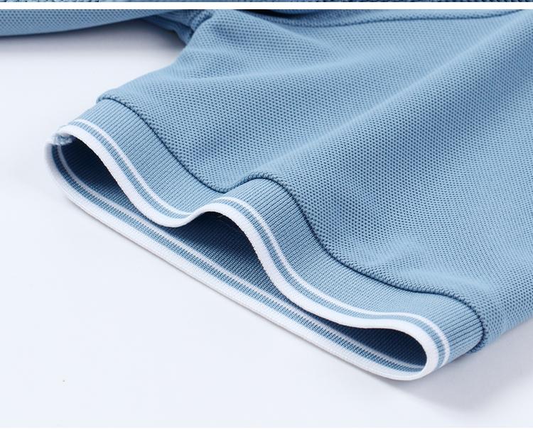 Cool Ice Silk: Popular Summer Color blocked Collar Men's Short sleeved Polo Shirt