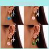 Ocean Starfish Shell Earrings For Women With Zinc Alloy Material Summer Beach Jewelry