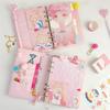 A6 Cute Binder Girl Heart Pendant Hand Ledger Gift Pack Luxury Set  DIY Binder Notebook Diary Agenda Planner Paper Stationery