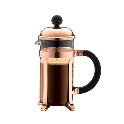 Кофеварка BODUM Кофе-пресс CHAMBORD Френч-пресс Кофеварка 350 мл Медный фильтр из нержавеющей стали Стеклянный стакан Кофе погружного типа [Подлинный