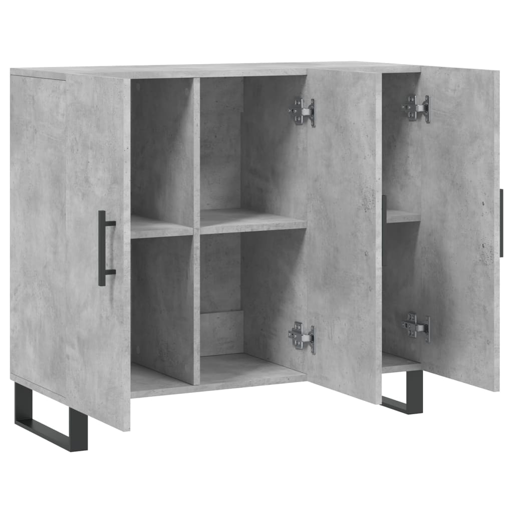 Sideboard Concrete Grey 90 x 34 x 80 cm Engineered Wood