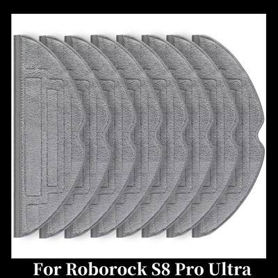 Салфетки для робота-пылесоса Roborock S8 Pro Ultra, Микрофибра с ионами серебра, Вибрирующие салфетки VibraRise 2.0, Аксессуары, Тряпка для мытья полов