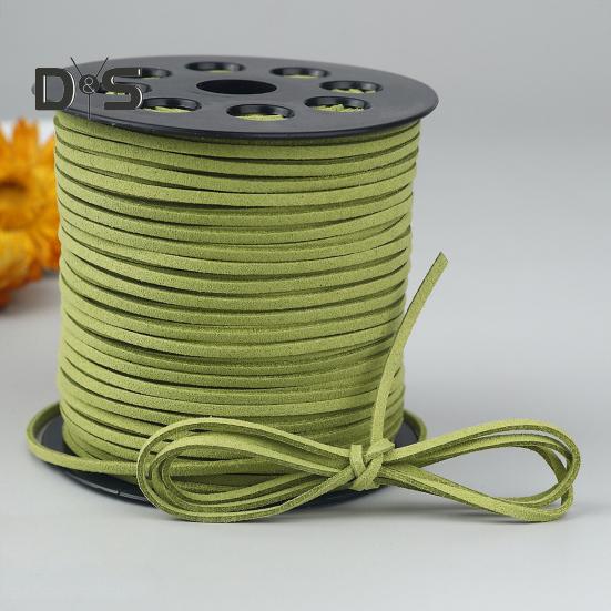 Бархатная веревка длиной 100 ярдов, шириной 3 мм, бархатный шнур для самостоятельного изготовления шнурков для обуви, изготовления ювелирных изделий, ремешка, ожерелья, браслета, плетеной веревки