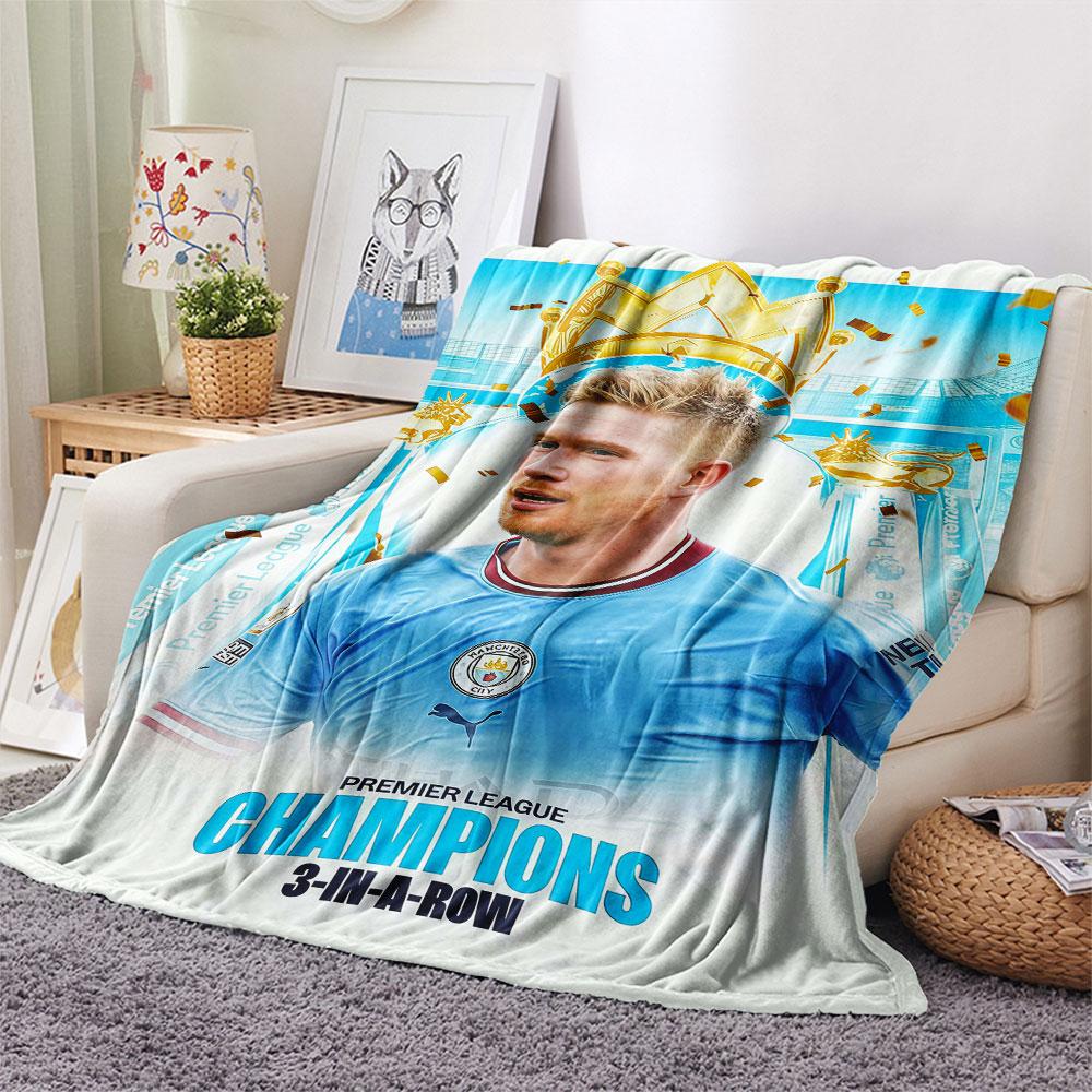 KDB Midfield Legend Blanket, High quality Comfortable for All Seasons, Home Decor, Warmth and Comfort