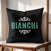 Luxury B-Bianchi Logo Cushion Cover Natural Linen Organic Fabric Double-Sided Printing Couch Pillow Covers Home Decor