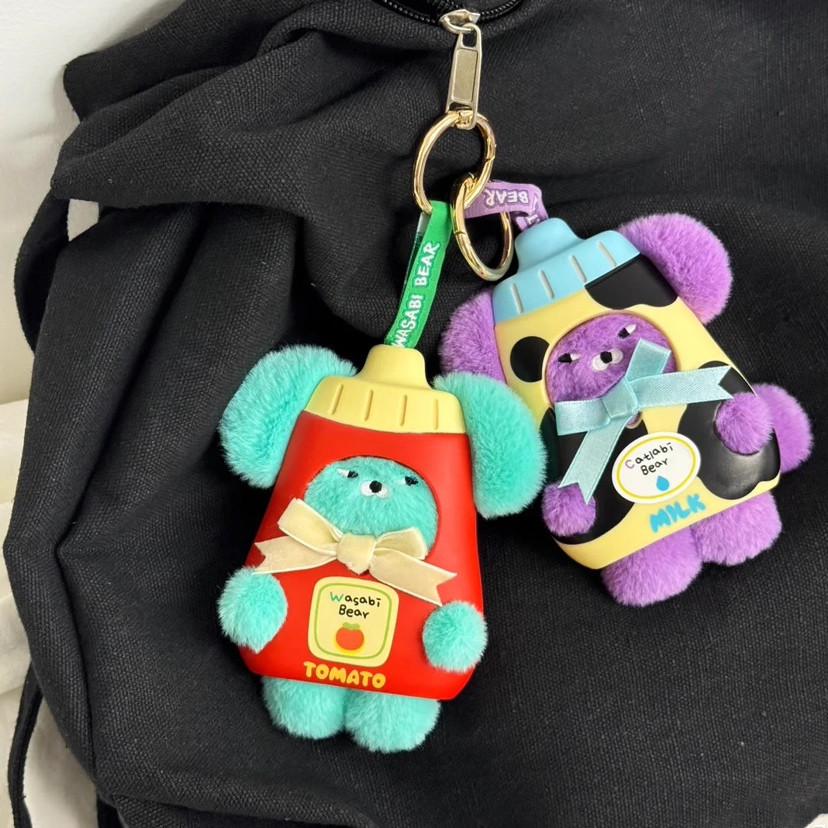 Genuine Wasabi Bear Seasoning Jar Series Blind Box Novelty Vinyl Plush Doll Make You The Most Beautiful Girl Birthday Gift