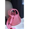 IELGY Macaron Lychee Pattern Bucket Bag Casual All-Match Hand-Carrying Vegetable Basket Shoulder Messen