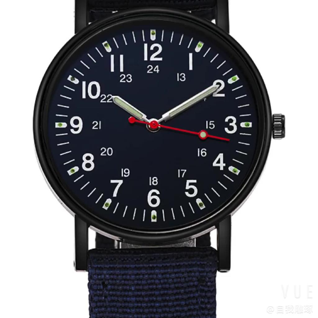 Casual Hot Sale High Quality Quartz Sports Women Military Wristwatch Watches Watch Men Luminous Nylon Clock Luxury Popular Fashion  Accessories