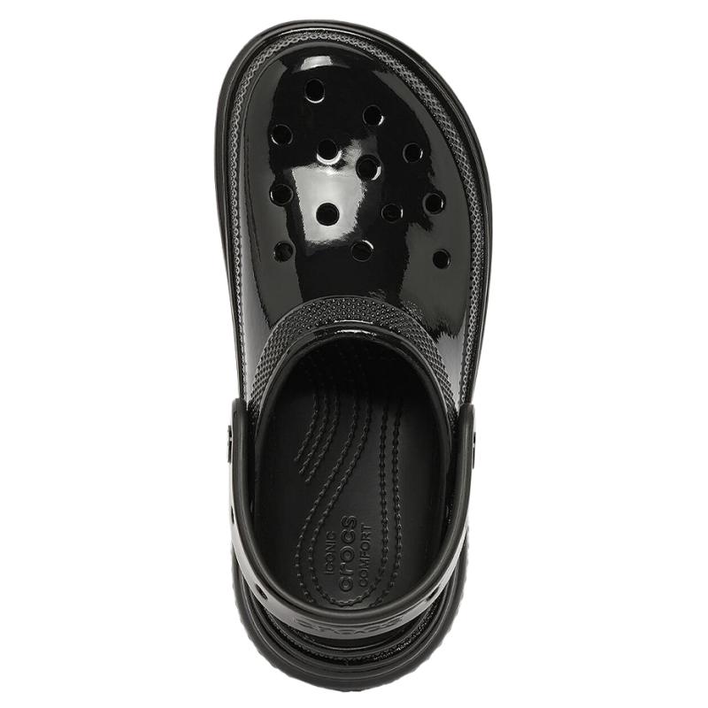 Crocs Клоги Stomp Сандалии с высоким блеском 'Черные' Женские