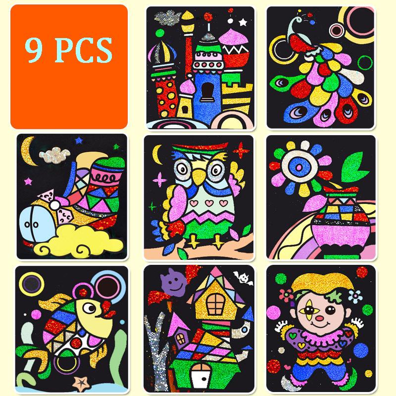 Набор для рисования волшебными радужными наклейками своими руками, креативные игрушки для рисования, развивающие игрушки для раннего обучения для детей, детский подарок ручной работы