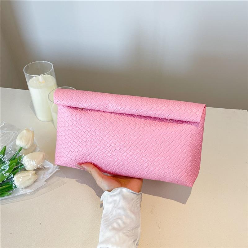 Простая женская сумочка, новый плетеный узор, высококлассная, для хранения, женская сумка, персонализированная сумка-багет