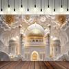 Mosque Theme Ramadan Eid Mubarak Decoration Backdrop Banner Family Room Photo Background Party Decors Moon Star Background Eid Al Adha