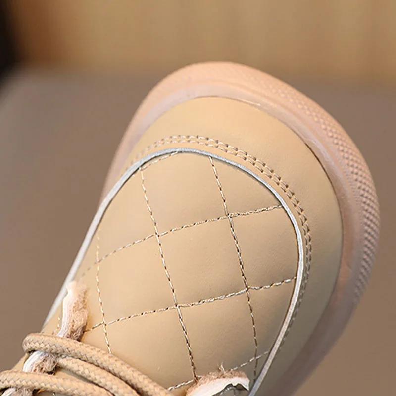 Осенне-зимние детские ботинки, теплые плюшевые ботинки для мальчиков и девочек, модная детская повседневная обувь, ботинки для мальчиков и девочек для детей