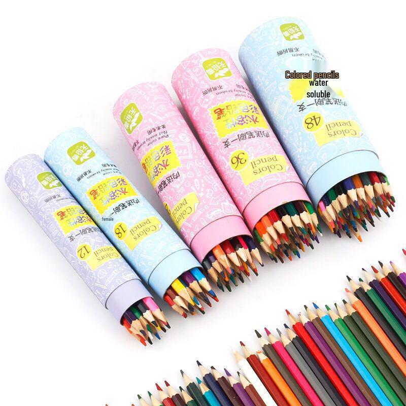 48 Water-Soluble Colored Pencils for Students and Beginners - Professional Hand-Painting Set