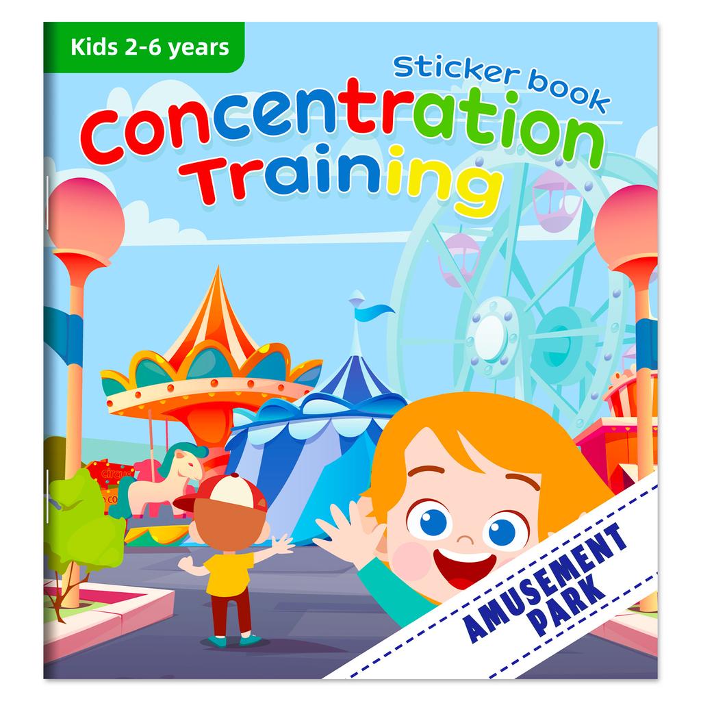 10/20 Books Sticker Book Focus Potential Development Stickers Children Enlightenment Baby Early Education Book