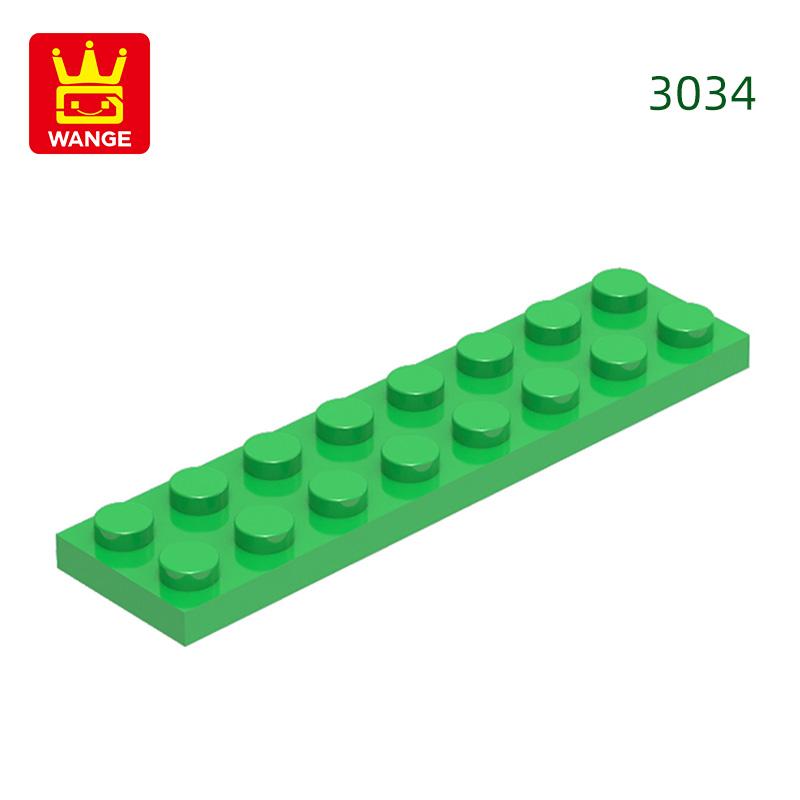 Нетоксичный 44 шт./лот 3034 2x8 Основа Строительные блоки Moc Базовые компоненты Деталь Совместимо с Кирпичи Детская игрушка Подарочная коробка