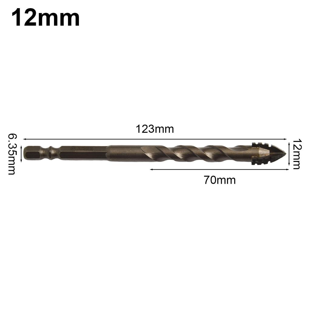 Efficient Glass Tile Punching with Triangle Design Eccentric Drill Bit