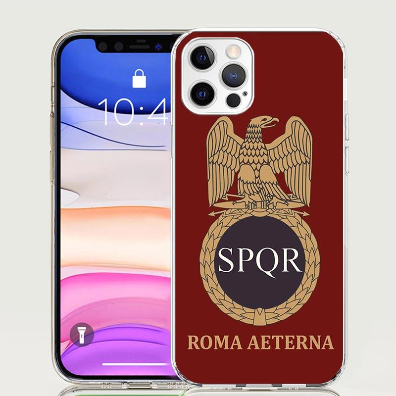 SPQR Римская Императорская Легионv Чехол для Телефона Для iPhone 17 Air 16 15 Plus 11 14 Pro Max 13 Mini 12 7 8 + SE Узор Искусство Индивидуальный Cov
