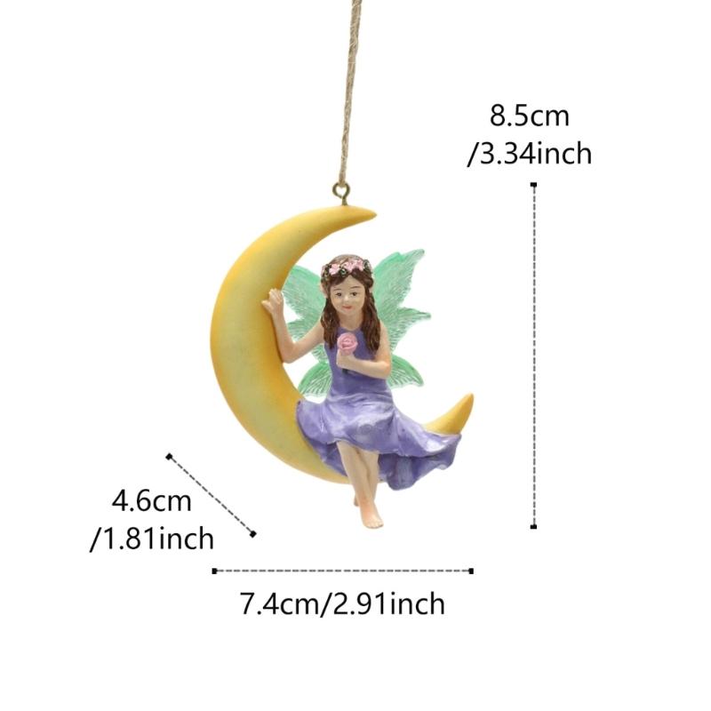 Resin Elf Sculptures Realistic Swing Figurines for Home and Outdoor Garden Patios Decors