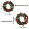 Christmas Wreath Glass Stickers Christmas Tree Festival Decorations Home Beautification Window Showcase Scene Layout Accessories