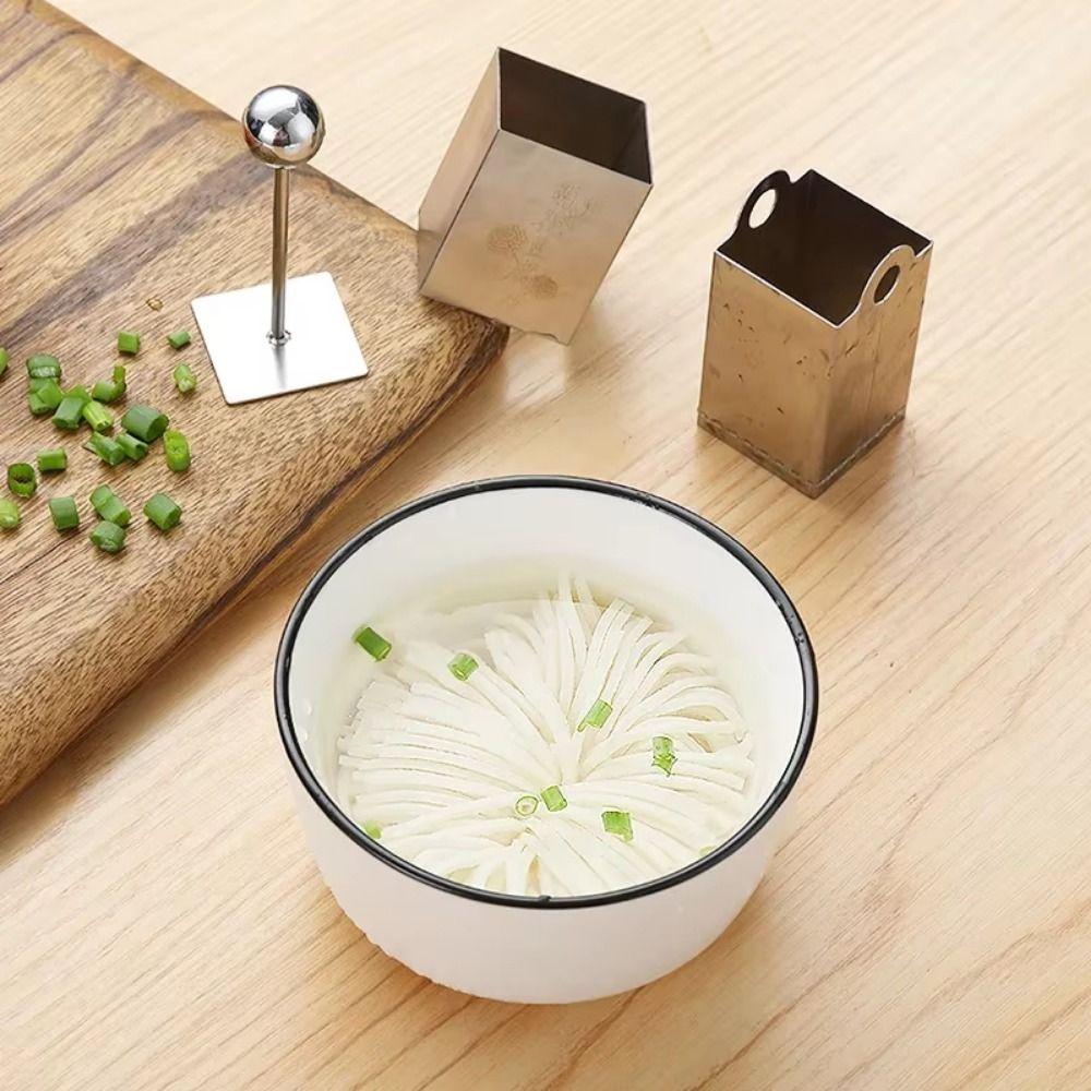 Stainless Steel Tofu Shredding Mold Square Tofu Press Mold Chrysanthemum Shape Slicer Home Use