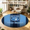 Round Rug Custom NameNSW Blues logo Pattern Non Slip Carpet Home Floor Decor