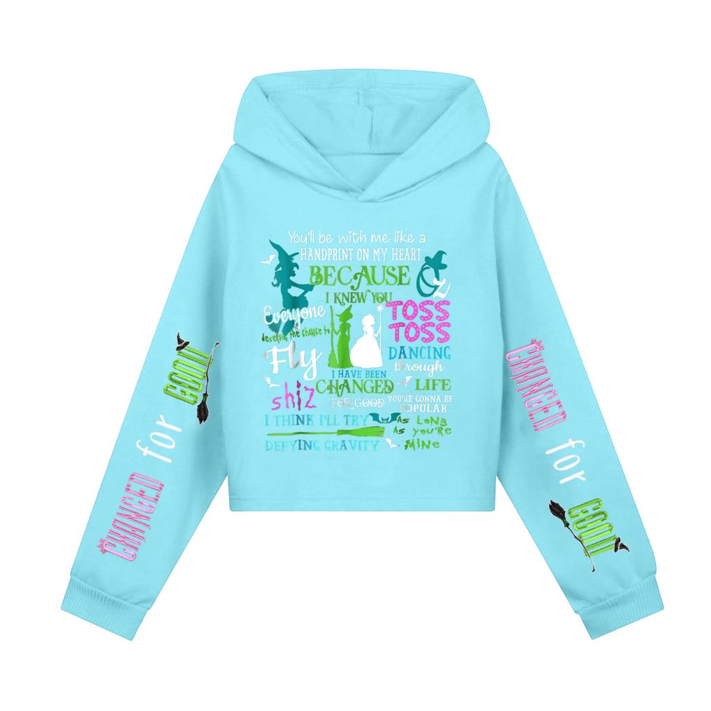 Children's Hooded Hood, Trendy  Long Sleeved Witch Hoodie