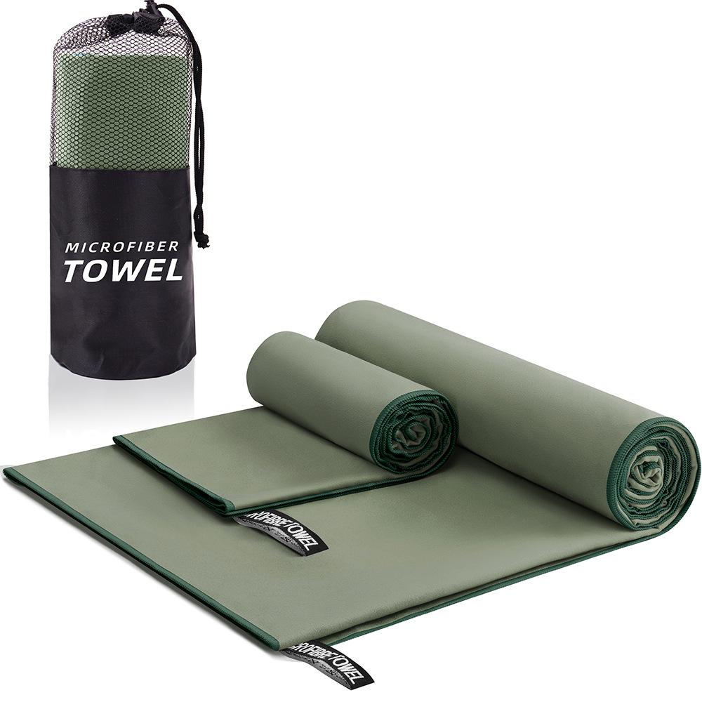 Быстросохнущее спортивное пляжное полотенце из микрофибры, толстое для путешествий, гимнастики, фитнеса, бега, плавания, йоги, природного похода, морское большое полотенце