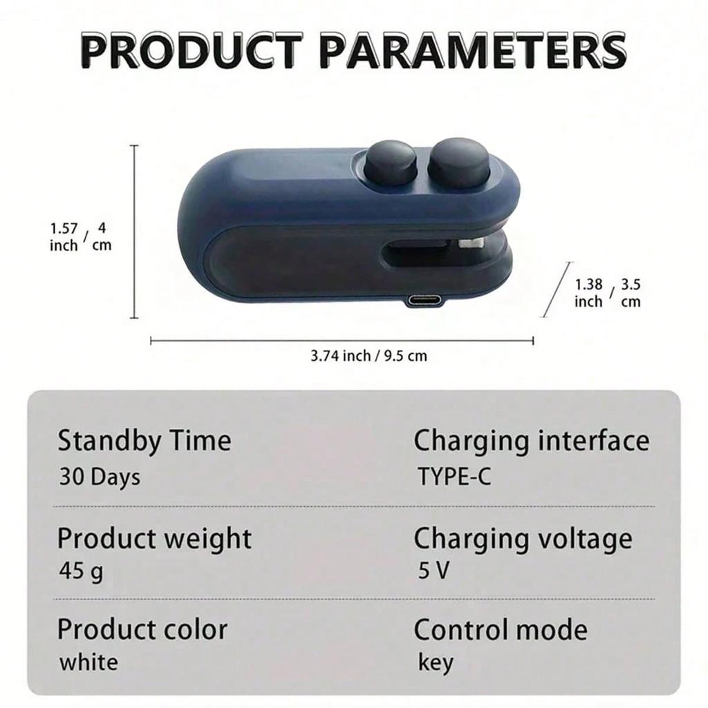 Мини запайщик пакетов для снеков, перезаряжаемый 2 в 1 запайщик пакетов с нагревом и резаком для чипсов, пластиковых пакетов, повторный запайщик пакетов для сохранения свежести продуктов
