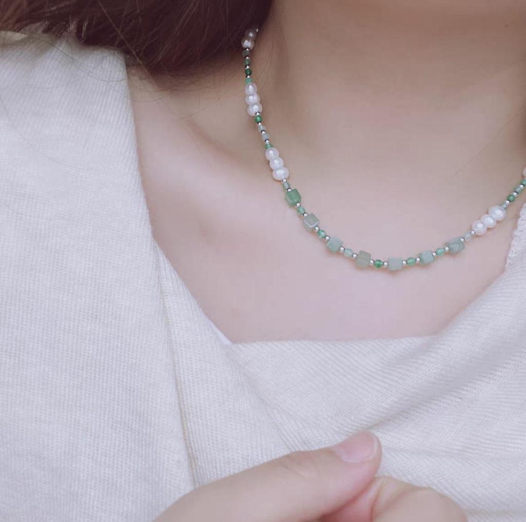 Элегантное серебряное жемчужное колье на ключицу - Простой и универсальный женский аксессуар