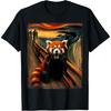 Artsy Scream Shirt for Red Panda Lovers _ Artistic Red Panda T-Shirt