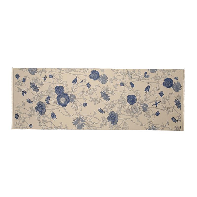 Peony Printed Cashmere Scarf Women Winter Luxury Pashmina Blanket Thick Shawl Wrap Neckerchief Fashion Bufanda Echarpe Poncho