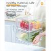 Transparent Food Container with Drain Tray Large Capacity Vegetable Fridge Organizer  Kitchen