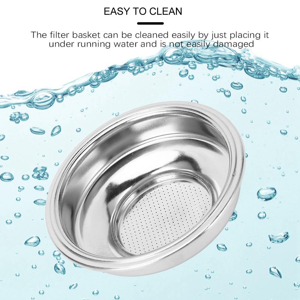 2pcs set 58mm Diameter Single Dose Filter Basket Espresso Filter Basket Coffee Brewing