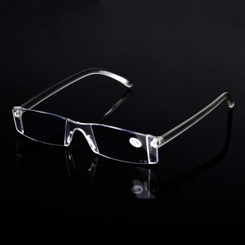 Reading Eyewear Fashion Transparent Reading Glasses Unisex Ultra Light Pc Presbyopia Glasses +1.0+1.5+2.0+2.5+3.0+3.5+4.0