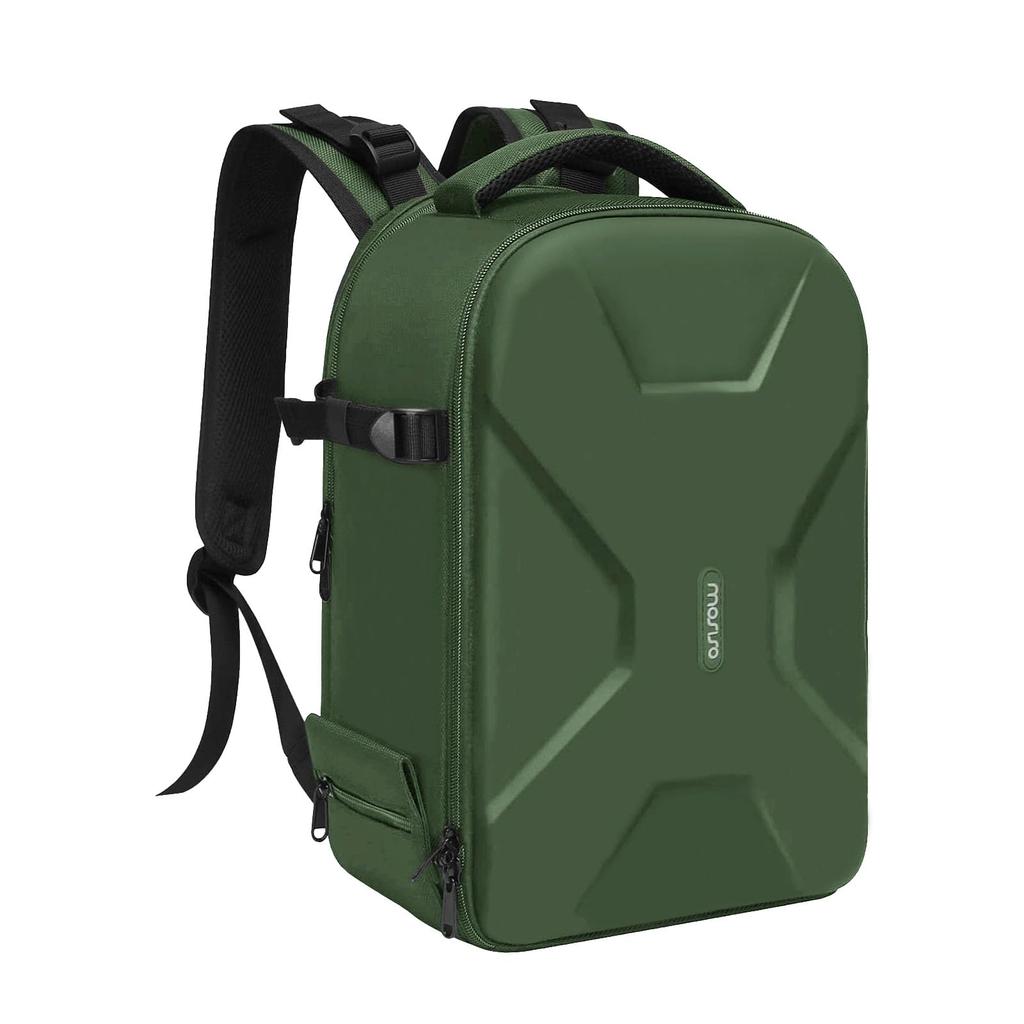 MOSISO Camera Backpack for Compatible with Protective Camera Bag Rucksack Fully Open Waterproof Hard Case with Insert Tripod Laptop Compartment