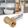 Water Stop Valve 3/4in Concealed Ceramic Brass Electroplated Water Valve Water Shut Off Valve for Kitchen Bathroom
