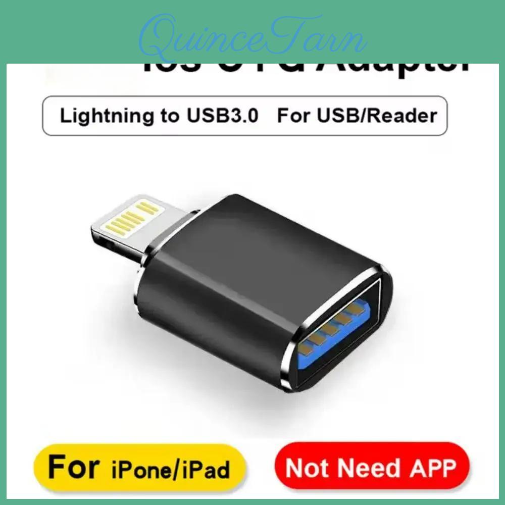Usb Adapter For Otg 30 Iphone 14 13 12 Pro Xs Max Xr X 8 Plus 7 6s Ipad Lightning Male To Usb30 Adapter For Ios13 Above