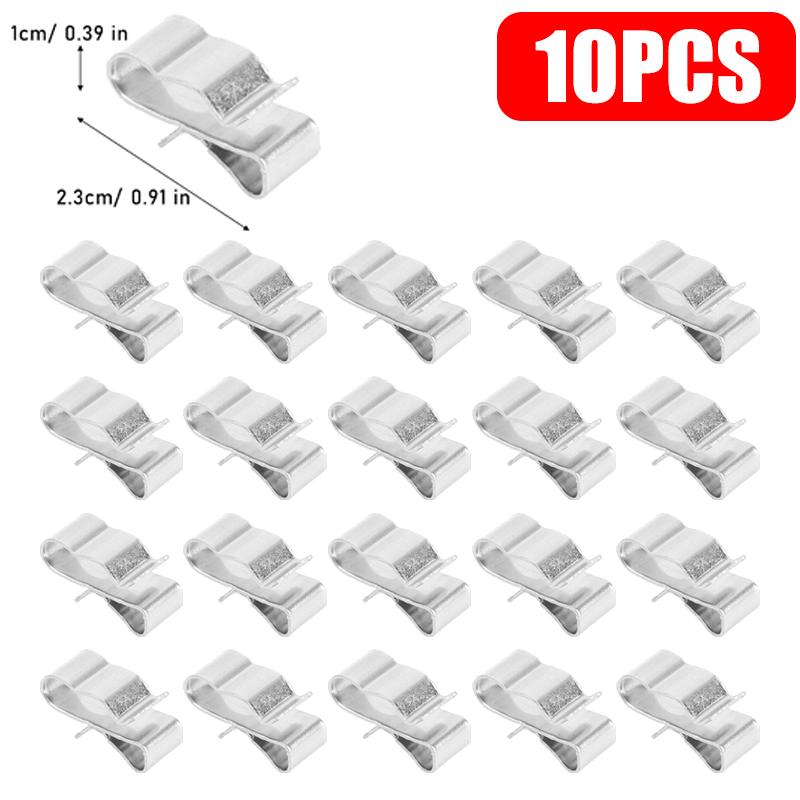 100/10PCS Solar Panel Cable Clips Stainless Steel Photovoltaic Wire Clip for PV Solar Fishing Boat Trailer Wiring Fixing Clamps