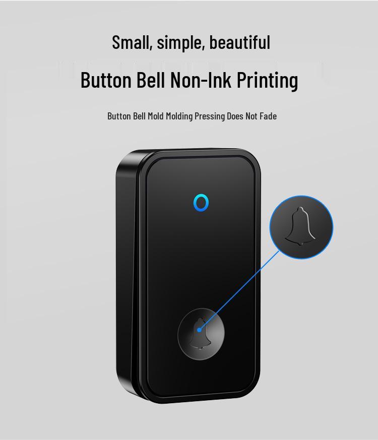 Wireless Doorbell Kit: One Transmitter, Two Long-Range Receivers, Waterproof, Smart Self-Powered, Ideal for Elderly Call.