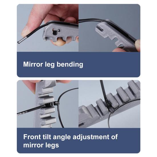 Yousheng Eyeglass Curvature Adjuster Glasses Temple Arm Bender Nose Pads Adjuster Sunglasses Frame Adjuster Professional Optician Tool for DIY Glasses