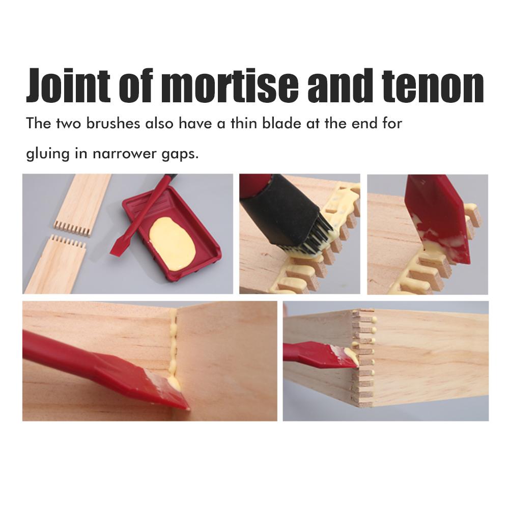 Набор из 4 шт. Инструменты для столярного клея Кисть Силиконовая Кисть Прочный Клей для Дерева Столярные Инструменты