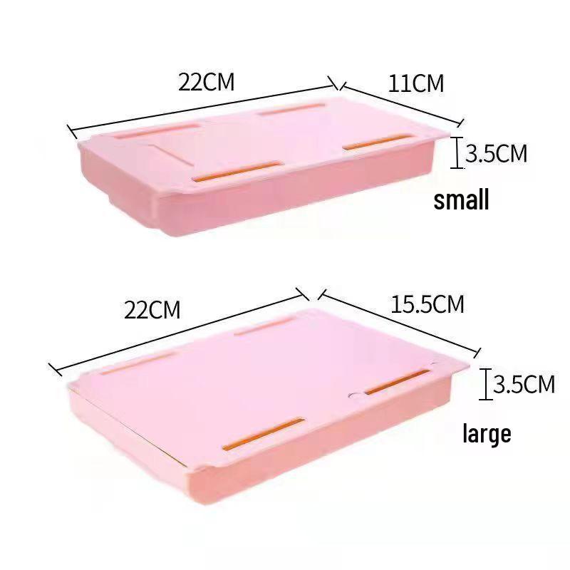 Under-Desk Adhesive Storage Drawer for Office & School Supplies