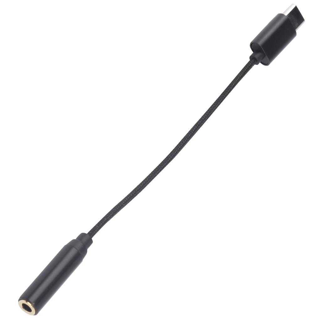 3.5mm TRRS To TypeC Adapter Cable Audio Converter Braid Cable for TypeC Port Phone